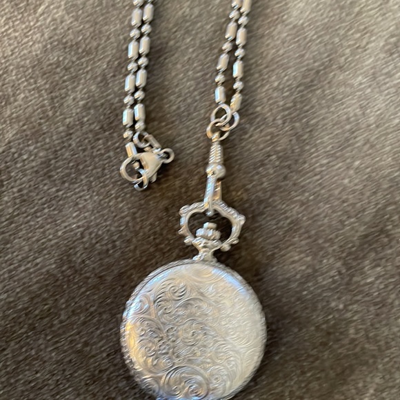 Bucherer Vintage Silver Tone Pendant Watch - Picture 7 of 7